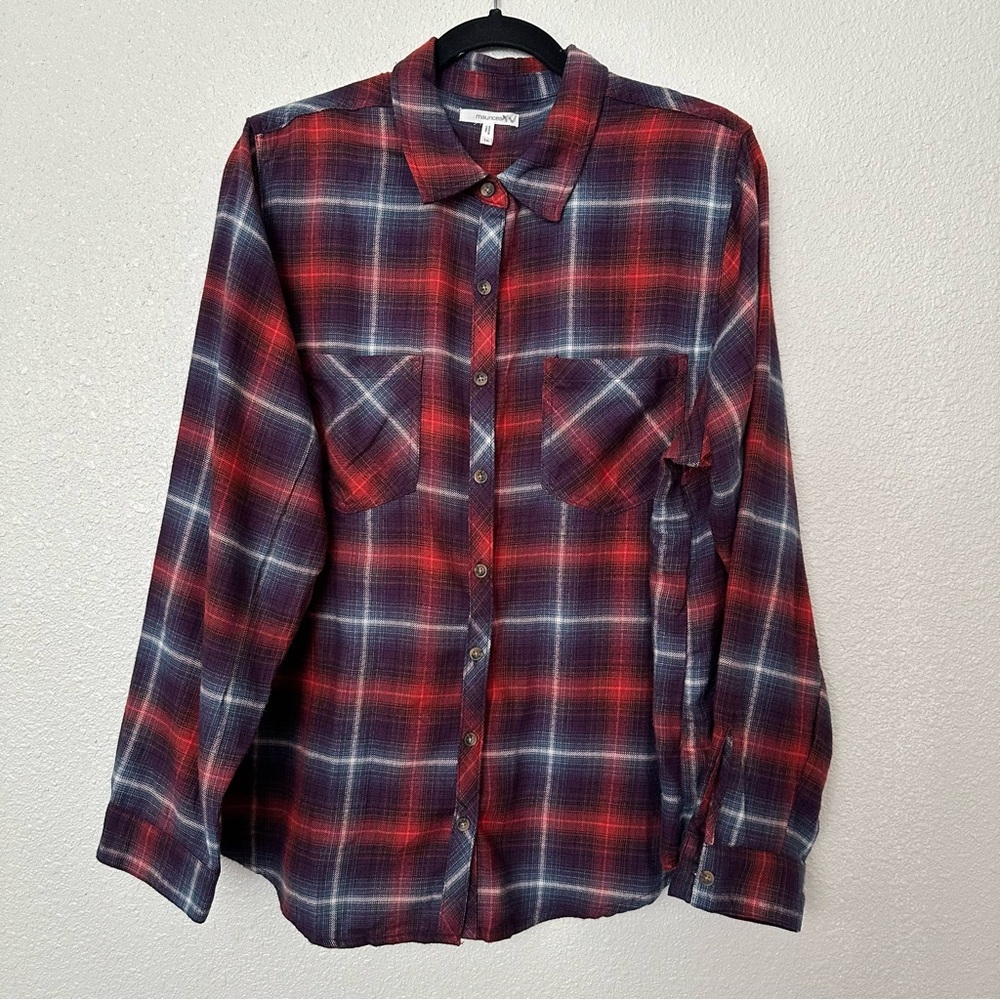 Maurices Plaid Flannel Shirt